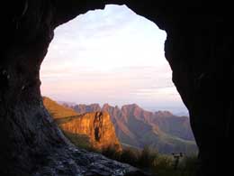 View from Roland's cave