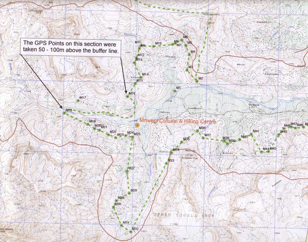 Wilderness Buffer Map - Mnweni